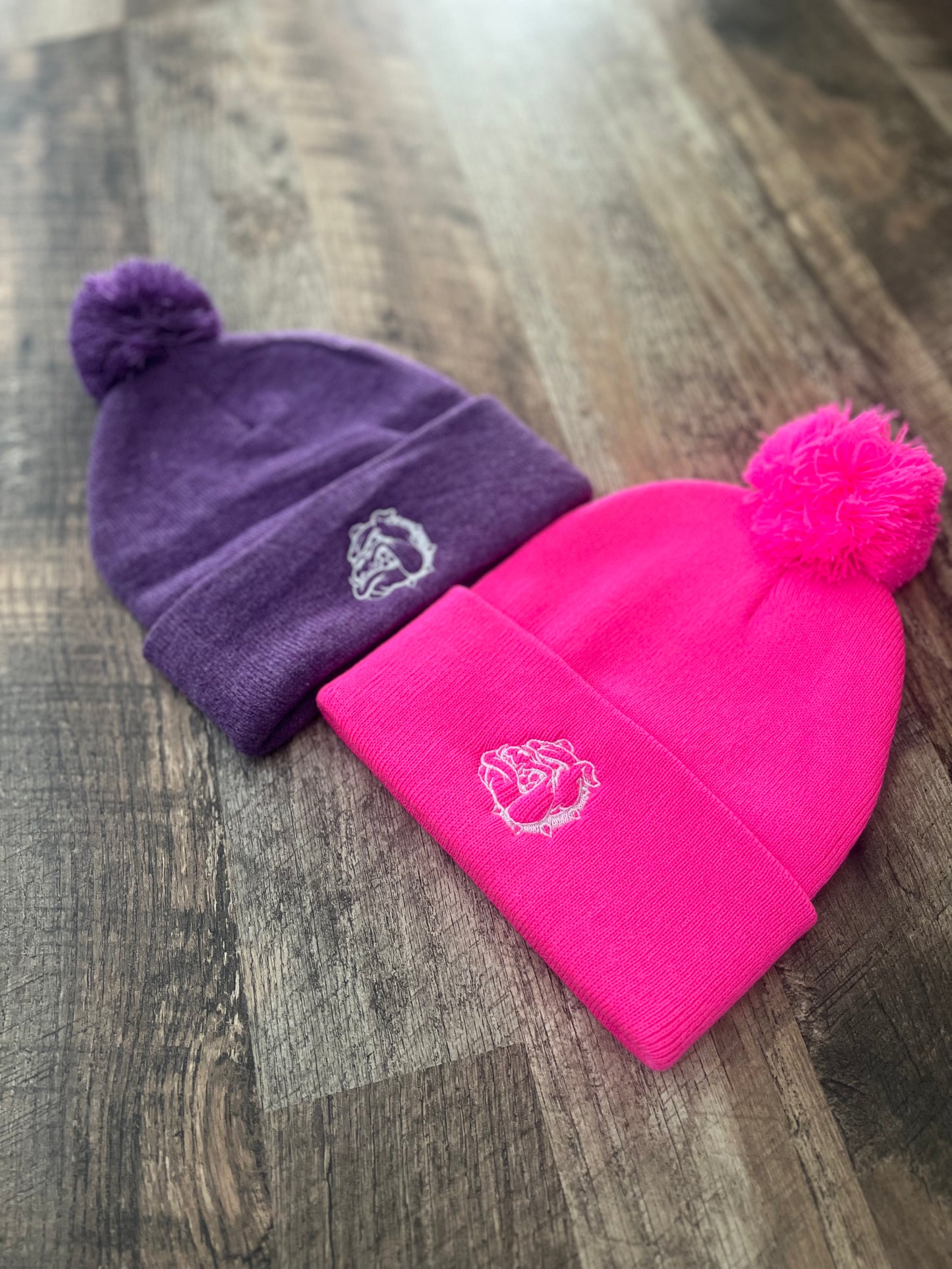 Poland Bulldog Pom Beanie
