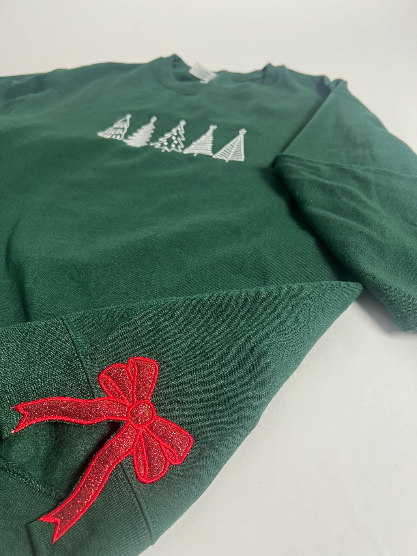 Christmas Trees with Glitter Side bows