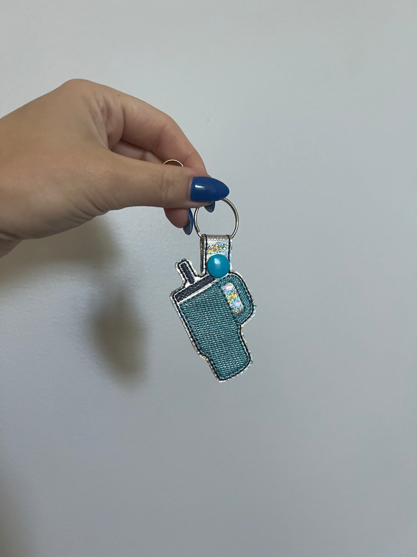 Blue Cup Keychain