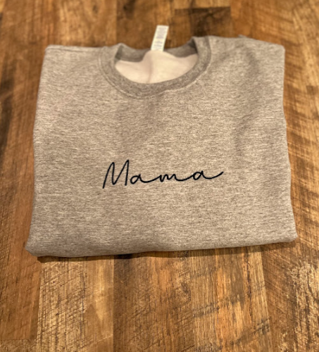 Custom Mama Crew Sweatshirt