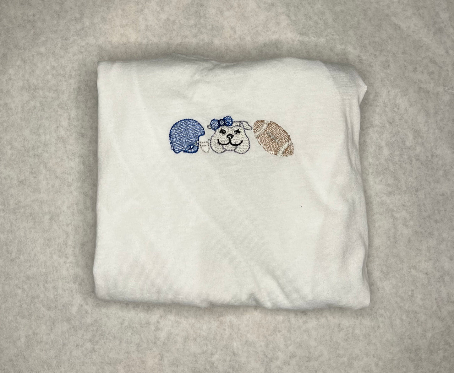 Kids Bow Bulldog Tee