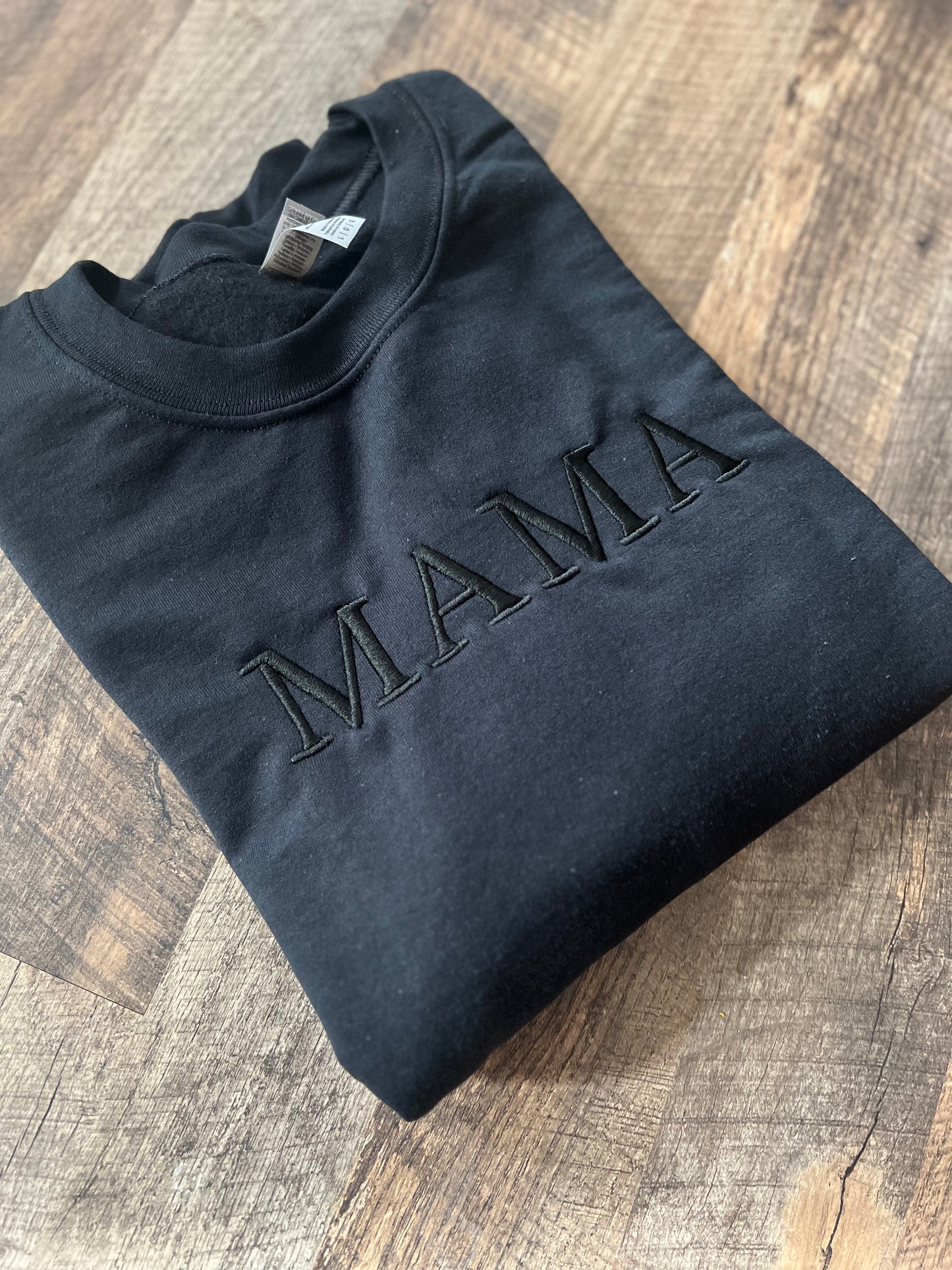Black on Black MAMA Crewneck Sweatshirt