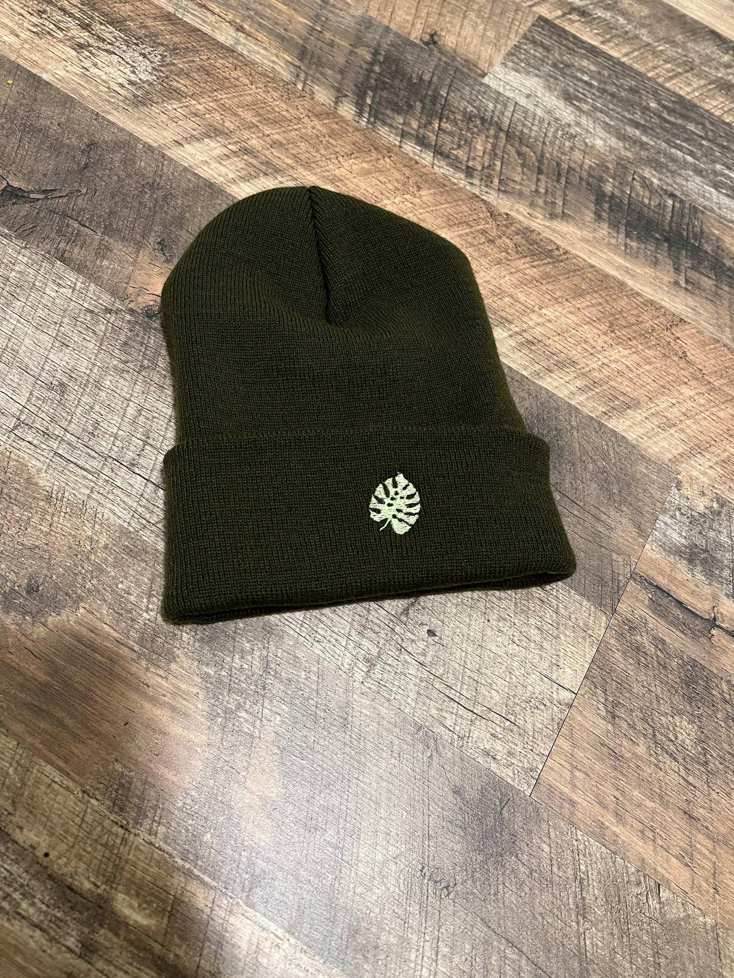 Monstera Leaf Beanie