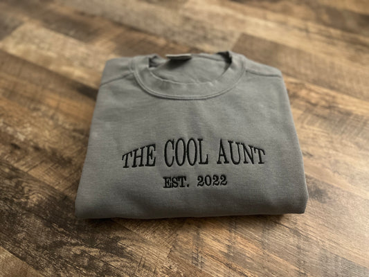Comfort Colors Cool Aunt Crew
