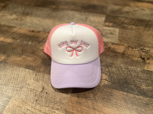 doing my best trucker hat