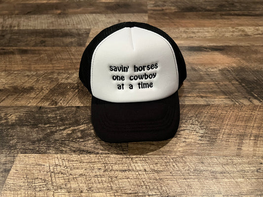 Savin horses trucker hat