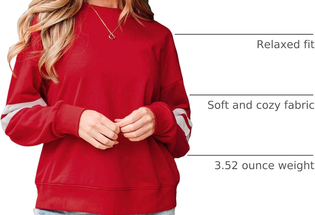 Valentine Bow Embroidered Varsity Sweatshirt