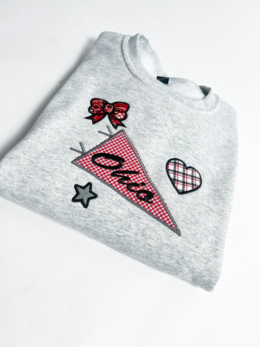 Ohio Pennant Appliqué