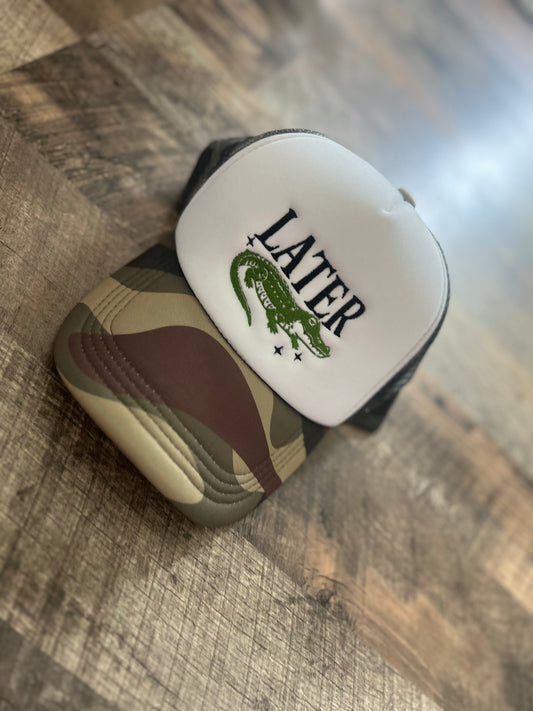 Camo Later Gater Trucker Hat