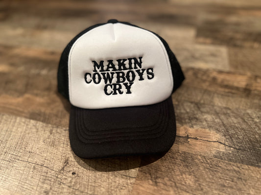 Making cowboys cry trucker hat
