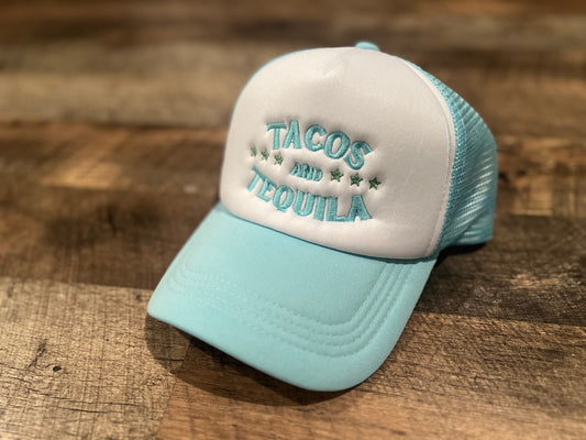 tacos & tequila trucker hat