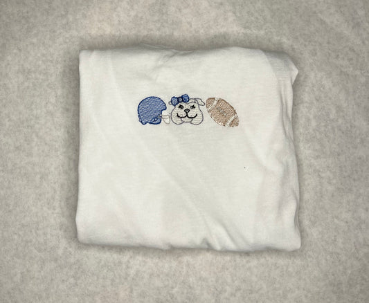 Kids Bow Bulldog Tee